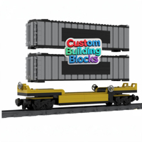 Ensemble de blocs de construction MOC personnalisés ODM, modèle de voiture de scène urbaine personnalisée, cadeau promotionnel d'entreprise pour les fêtes