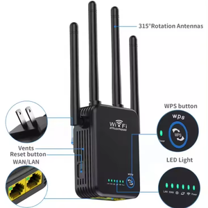 Thời trang hàng đầu 2.4G tín hiệu không dây Ăng-ten Wifi Repeater Mạng Extender 300Mbps VPN chức năng để sử dụng nhà - Product Image 5