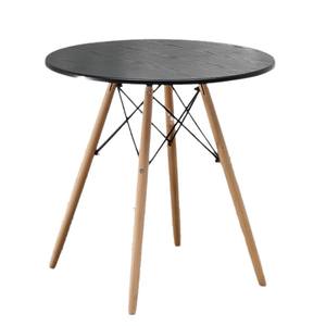 تصميم حديث قابل للتخصيص على الطراز الشمالي دائري ، أعلى MDF + أرجل خشبية صلبة-المنزل/المقهى/المطعم مع كراسي - Product Image 5