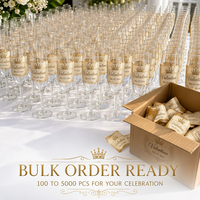 Etiqueta Personalizada para Recuerdo de Boda en Dorado Rosa con Transferencia UV, para Vidrio y Cerámica, Resistente al Agua, con Nombre y Fecha Personalizados, para Eventos de Quinceañera