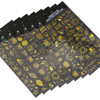 Autocollant en papier kraft imperméable personnalisé avec estampage à chaud en feuille d'or transparente, étiquette transparente avec votre logo