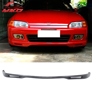 เหมาะสำหรับ Honda Civic EG Coupe Hatchback ปี 1992-1995 สไตล์ WW ชุดแต่งกันชนหน้าสีดำ - Product Image 1