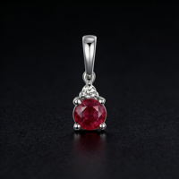 Pendentif personnalisé en or massif 14 carats avec diamant de laboratoire, style classique trench, pour mariage, fiançailles, cadeau, pierre de naissance juillet, chaîne de pull