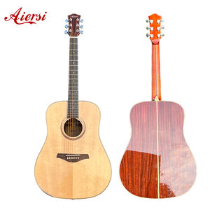 กีตาร์โปร่งอะคูสติกยี่ห้อ Aiersi ขนาด 41 นิ้ว แบบดราดน็อต หน้าไม้สปรูซแท้ เคลือบเงา รับสกรีนโลโก้ ขายส่ง - Product Image 5