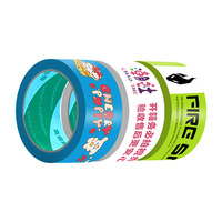 Scellage de cartons personnalisé avec logo imprimé, en acrylique BOPP, adhésif thermofusible simple face, sensible à la pression, étanche et à forte adhérence