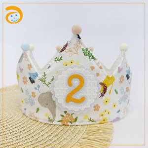 Corona de Muselina Ecológica para Bebé, Gorro de Fiesta, Corona de Rey, Decoraciones de Cumpleaños, Accesorio de Fotografía para Recién Nacidos, <span class=keywords><strong>Regalo</strong></span> para Baby Shower, Venta al por Mayor - Product Image 3