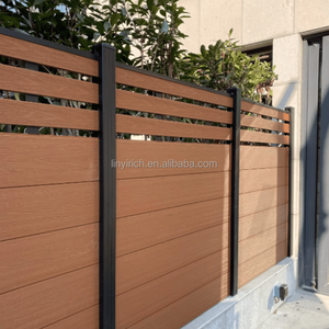 Clôture de jardin en composite <span class=keywords><strong>bois</strong></span>-plastique ignifuge, vente directe d'usine, pour l'extérieur - Product Image 5