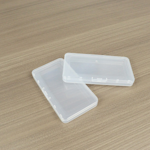 Rectangular Pp <b>Box</b> 12.5X6.8X1.4Cm Transparent Plastic Storage Case For <b>Tools</b> Parts Card Holder - Product Image 4