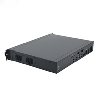 Boîtier de contrôle NVR 1.5U en aluminium anodisé noir sablé, personnalisable, pour électronique