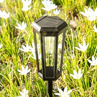 Lampes solaires vintage pour jardin, IP65 étanches, lampadaires décoratifs de style antique, lampes à poteau LED pour jardin