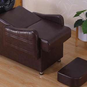 Nouveau lit de shampooing thaïlandais à moitié couché pour salon de coiffure salon de coiffure salon avec lit de poinçon de bassin en céramique - Product Image 6