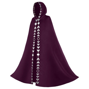 Cape à capuche Renaissance médiévale 5 couleurs Cape Halloween Cosplay Costume Film et TV Cosplay Costume - Product Image 6