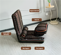 Chaise pliante de style japonais moderne, fauteuil paresseux ergonomique réglable, chaise tatami pour salon, vente en gros d'usine