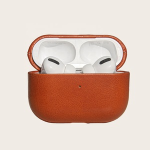 Funda de cuero de grano completo para Airpod, Funda de cuero genuino para <span class=keywords><strong>Aipod</strong></span> pro - Product Image 3