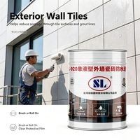 SL-920 Adhésif transparent imperméable pour carrelage extérieur à un composant, prêt à l'emploi, revêtement en polyurée pour mur extérieur