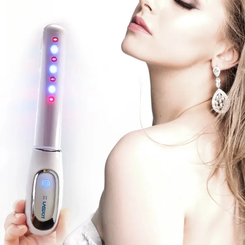 Nieuwe Uitvinding Rood Infrarood Licht En Bule Licht Vaginale Massager Volwassen Seksspeeltjes Met Antimicrobiële Dildo Vibrator Voor Vrouwen