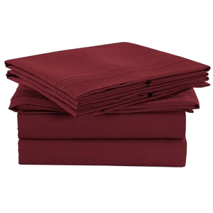 <span class=keywords><strong>Juego</strong></span> de Ropa de Cama de Microfibra de 4 Piezas, 100% Poliéster, con Bolsillos Profundos, Estilo Hotel de Lujo, Diseño Simple para Cama Queen, Hogar y Dormitorio - Product Image 3