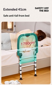 Barrière <span class=keywords><strong>de</strong></span> sécurité pour lit pour personnes âgées, nouvelle génération, support latéral pliable, éclairage, soins, original, vente chaude - Product Image 6