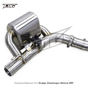 Auto Valvetronic Catback para Dodge Challenger Hellcat SRT 6,2 T 2016-2022 SUS304 H tubo resonador Catback silenciador carrera escape - Product Image 4