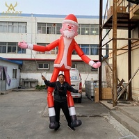 Costume de marionnette à échasses gonflables de 3 mètres de haut, costume de clown de noël gonflable pour adultes pour les activités de défilé en plein air