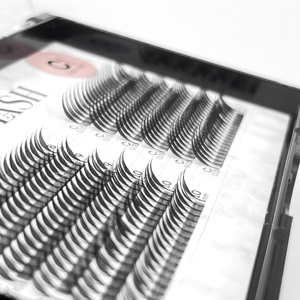 Vente en gros 12 rangées d'extensions de cils à flèche sur le thème de la bande dessinée super douce préfabriquée spéciale greffage beauté CC marque privée - Product Image 4