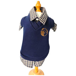 Özelleştirilmiş köpek giyim ve yelek çok renkli klasik Pet giyim ilkbahar sonbahar yeni stil ceket gömlek köpek yelek sevimli kedi bez - Product Image 6