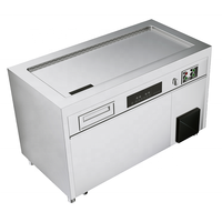 Table de cuisson Teppanyaki à induction et gaz électrique professionnelle en acier inoxydable, équipement de cuisson Hibachi pour hôtels et restaurants japonais