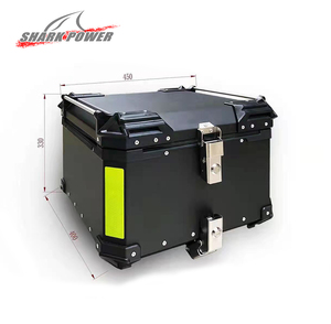 Motorcycle Universal Alloy Top Case Aluminum Tail Box 45L 55L For YAMAHA HONDA SUZUKI KAWASAKI
