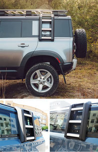 Escalera de techo de aleación de aluminio para <span class=keywords><strong>Land</strong></span> <span class=keywords><strong>Rover</strong></span> <span class=keywords><strong>Defender</strong></span> 2020, Escalera lateral telescópica de alta calidad, 110 - Product Image 5