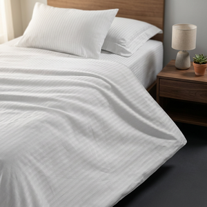 Tissu satiné rayé biologique imperméable de haute qualité, vente en gros directe d'usine, personnalisé, en vrac, matériau tissé lisse de luxe pour la maison - Product Image 3
