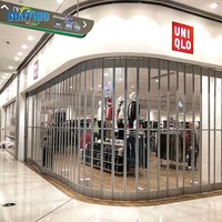 Porte coulissante pliable moderne en alliage d'aluminium avec volet roulant cloison de séparation porte en cristal épaissie porte de séparation intérieure silencieuse