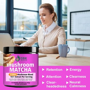 Poudre de Matcha aux Champignons OEM ODM 350mg, Mélange de Champignons 10:1 par Portion, Immunité Renforcée, Énergie Accrue, Concentration Améliorée - Product Image 3