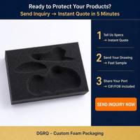 Insert en mousse PU écologique sur mesure, doublure en mousse adaptée, plusieurs formes et tailles, coussin de protection souple pour l'emballage intérieur des boîtes cadeaux