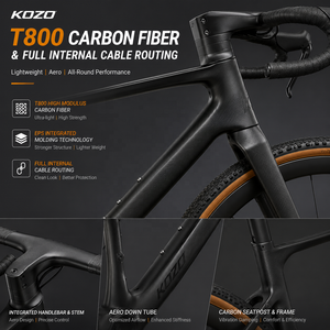 Bicicletta da Strada in Fibra di Carbonio T800 Personalizzata con MOQ Basso, Cambio Wireless a 13 Velocità, Aerodinamica Integrata per Adulti, Modello Kozo - Product Image 6