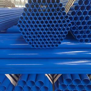 Tubería de acero galvanizado sin costura, de sección circular y recubierta de azul, para transporte de fluidos sin aceite; resistente a la corrosión - Product Image 6