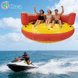 Bateau gonflable de haute qualité pour la navigation à rames, Crazy Spinning UFO Slider, 4-6 places, <span class=keywords><strong>fauteuil</strong></span>, bateau disco gonflable, tube de ski nautique remorquable - Product Image 3