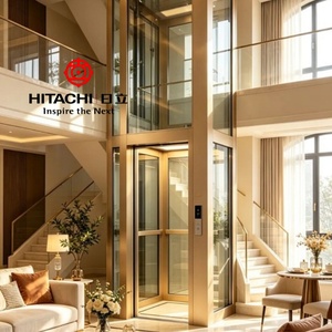 Ascensor Panorámico Redondo Hitachi para Viviendas, Elevador Residencial Silencioso de Tracción, Ascensor Personalizado para Casas de Lujo - Product Image 3