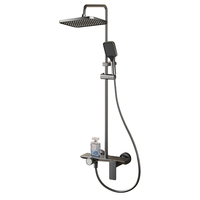 Meilleure vente en stock : Ensemble de douche thermostatique à touches piano, 4 modes, 4 sorties, jet doux, chromé – Le favori d'Europe et d'Amérique