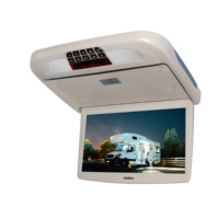 Monitor de Techo para Autobús de 13.3 Pulgadas con Función MP5, Monitor de TV para Techo, Minibús, Furgoneta, MPV, Monitor Plegable