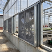 HF-F300 #12x12x8 pouces 380V 150W 900m ³/h 500CFM filtre à ventilateur Hepa mural boîte d'échangeur de chaleur extracteur d'air avec maille nette