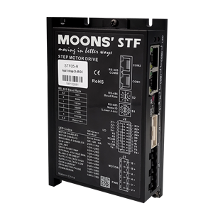 Controlador de Motor MOONS Serie STF 24-48V 5A RS-485 Modbus para Motores Paso a Paso 17 23 24 - Product Image 1