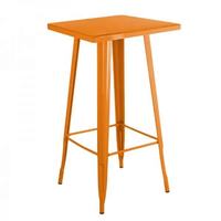 Table de bar industrielle élégante en métal, ensemble table et chaises de salle à manger en fer peint, résistant à l'eau, pour la maison et l'hôtellerie