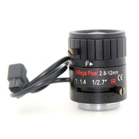 HD 3.0 mégapixels Auto Iris Varifocal IR métal CS lentille 3MP 2.8-12mm CCTV LensF1.4 pour caméras de sécurité accessoires de Surveillance