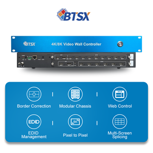 8k स्प्लिसिंग प्रोसेसर 2x4 3x3 वीडियो दीवार नियंत्रक, इमर्सिव प्रदर्शनी और आभासी उत्पादन दीवार के लिए - Product Image 2