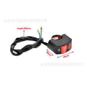 Interruptor de encendido/apagado con luz de advertencia Kg020, botón pulsador de plástico para reparación de manillares de motocicletas y bicicletas eléctricas - Product Image 4