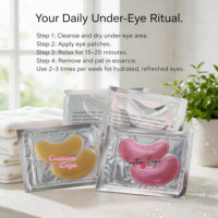 Masque et patchs pour les yeux en gel de cristal PDRN avec logo personnalisé, éclaircissant, raffermissant, anti-rides, hydratant, blanchissant, soin de la peau sous les yeux