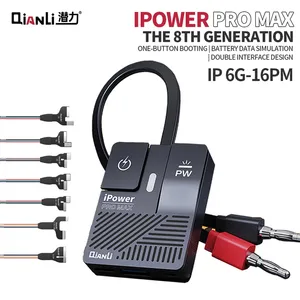 Câble de démarrage Qianli <span class=keywords><strong>IPower</strong></span> Pro Max 8ème génération à double interface pour la réparation des batteries d'iPhone 6G-16PM – Outil de réparation de câble d'alimentation - Product Image 1