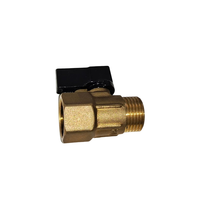 Robinet à boisseau sphérique miniature en bronze d'usine 3/8" 1/2" BSP, filetage mâle/femelle, poignée noire, pour eau, gaz, air, ODM, média huile