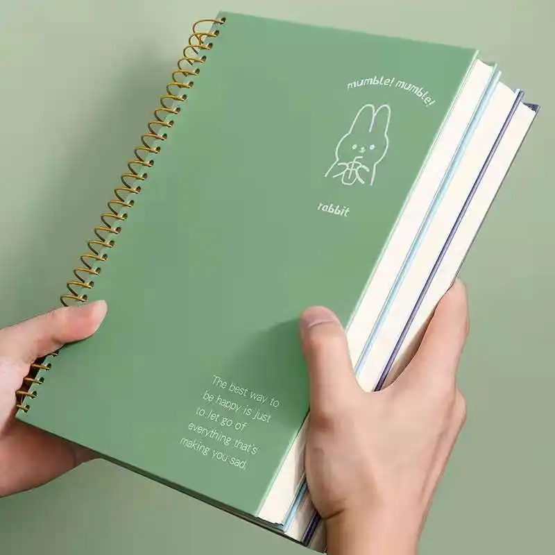 Amostra grátis papelaria a granel atacado subolmação barata cobertura dura a5 notebook encadernação personalizada espiral caderno