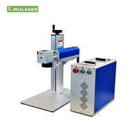 Nouvelle machine de marquage laser à fibre divisée de haute précision - Système de gravure sur métal et plastique de type banc de travail à refroidissement par air 20W/30W/50W